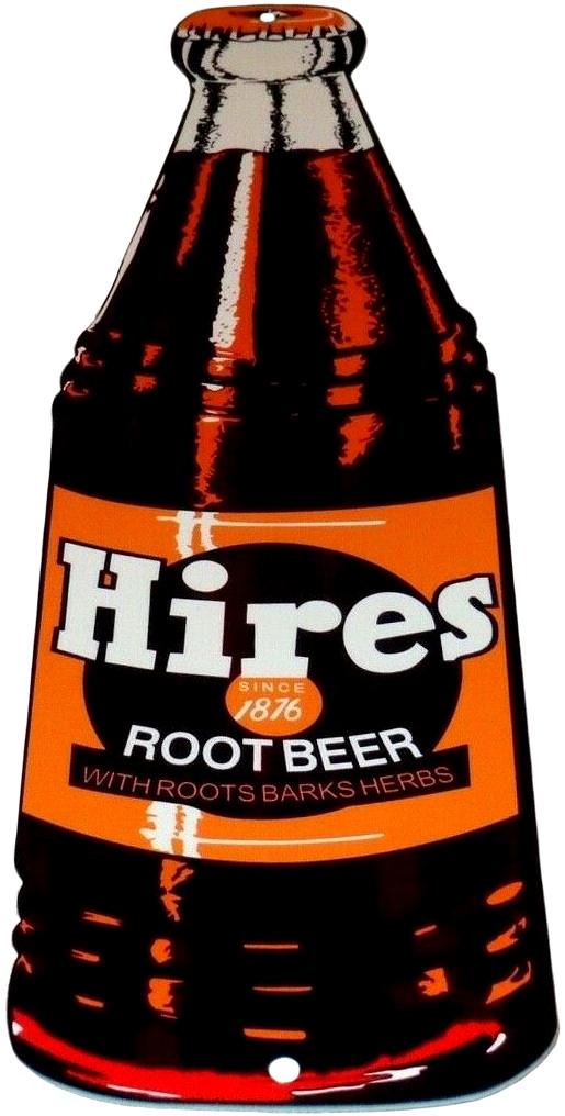 Hires Root Beer Retro Bottle Cola Soda Rustic Root Beer Metal Decor 